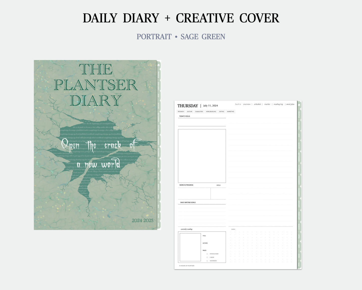 2024-2025 Plantser Diary • Portrait