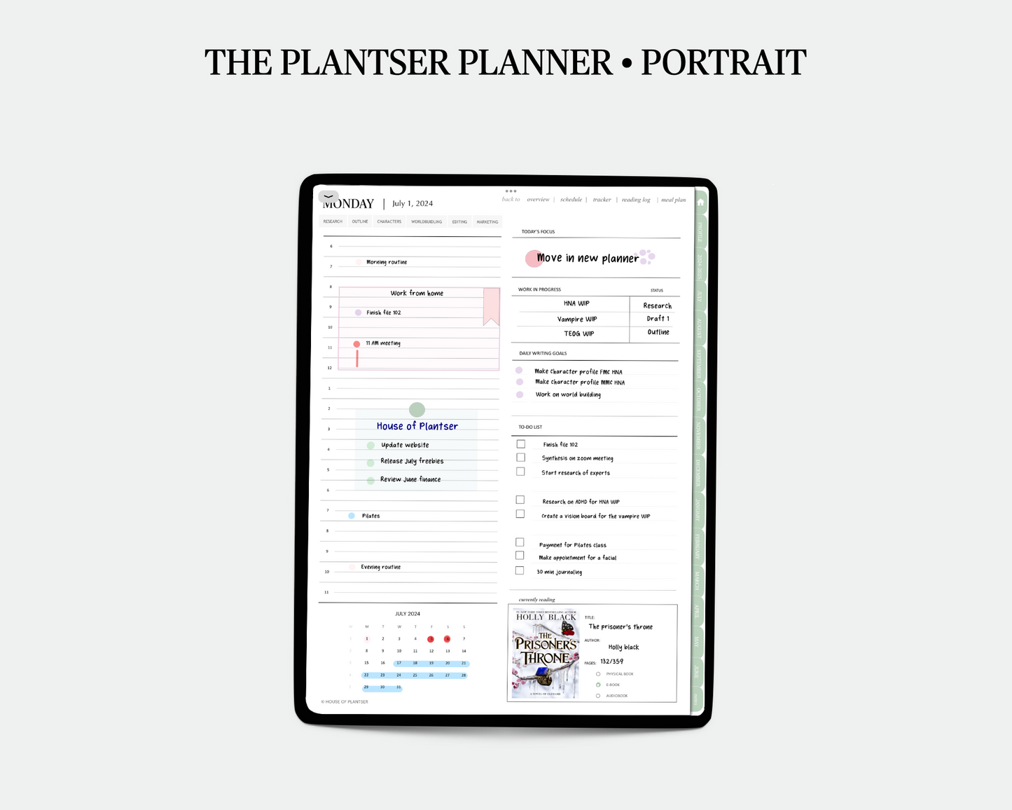 2024-2025 Plantser Planner • Portrait